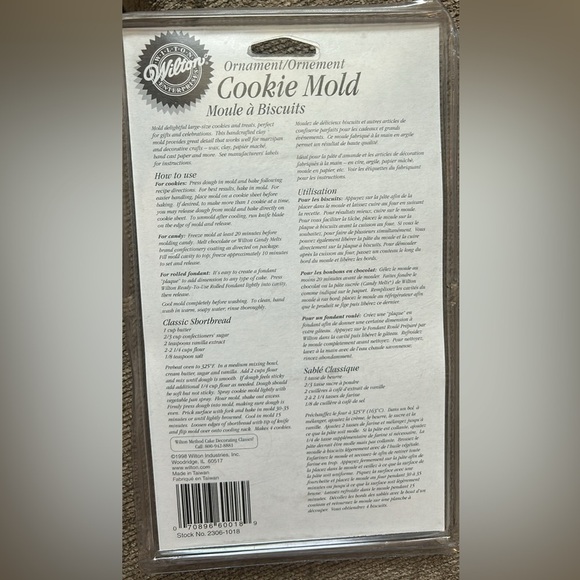 Vintage Wilton Ornament Stoneware Cookie Mold - Picture 2 of 2